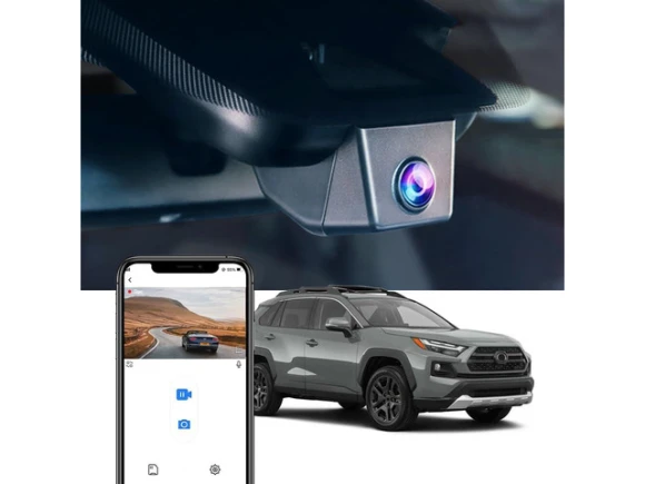 Dash Camera for Toyota RAV4, 2022–2025 (Model B / with vent hole on cover) — Dash Cam, Fitcamx