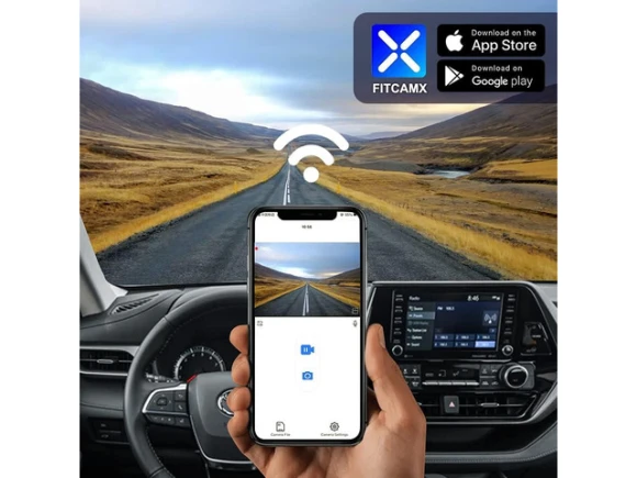 Dash Camera with 64GB Card for Toyota Highlander — Dash Cam, Fitcamx