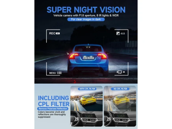 Dash Camera with 64GB Card — Dash Cam, WESTWAY