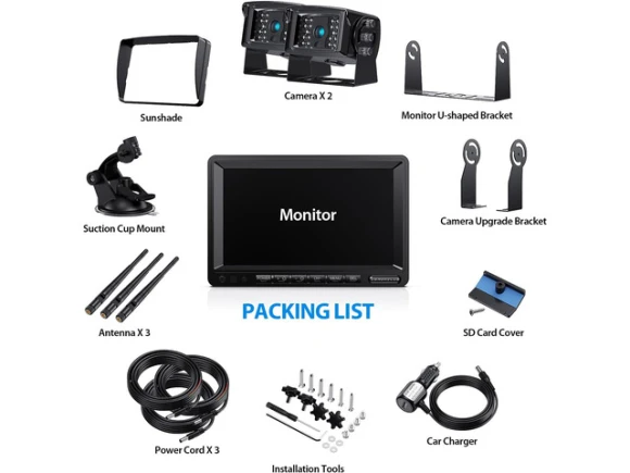 Digital Wireless Backup Camera System Kit, 7-Inch Monitor — Backup Camera, WESTWAY