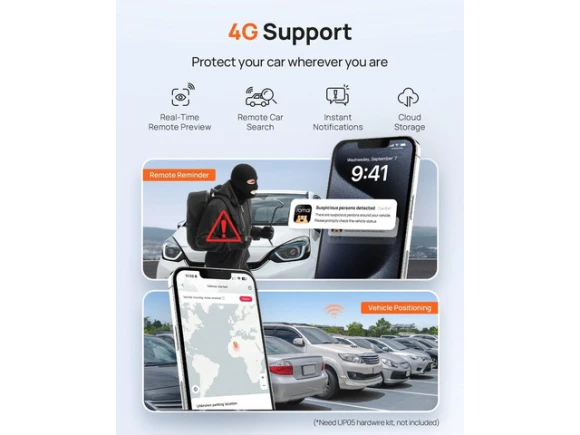 Dual Dash Cam for Front and Rear — Dash Cam, 70mai