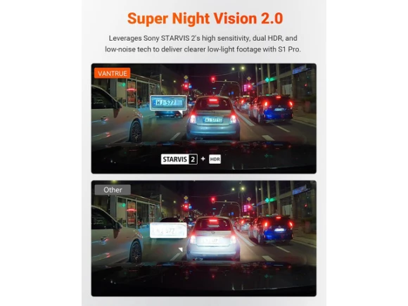Dual Dash Camera, Front and Rear — Dash Cam, VANTRUE