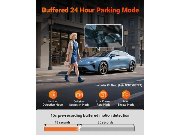 Dual Dash Camera, Front and Rear — Dash Cam, VANTRUE