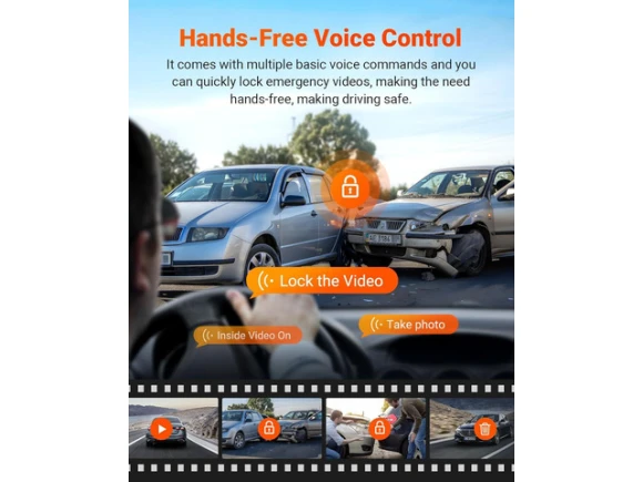 Dual Dash Camera, Front and Rear — Dash Cam, VANTRUE