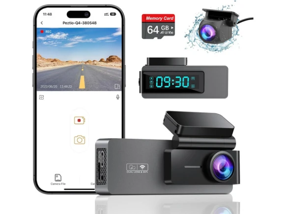 Front and Rear Dash Camera — Dash Cam, WESTWAY