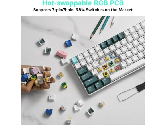 Limited Ed 90% Mechanical Keyboard — Bluetooth Keyboard, RK ROYAL KLUDGE