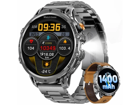 Brown Smartwatch with 2 Bands — Smart Watch, Generic Logic, Inc.