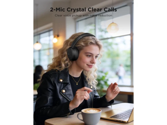 Over-ear Bluetooth headphones, Black — Wireless Earbuds, Generic Logic, Inc.
