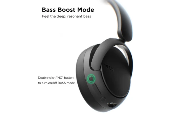Over-ear Bluetooth headphones, Black — Wireless Earbuds, Generic Logic, Inc.