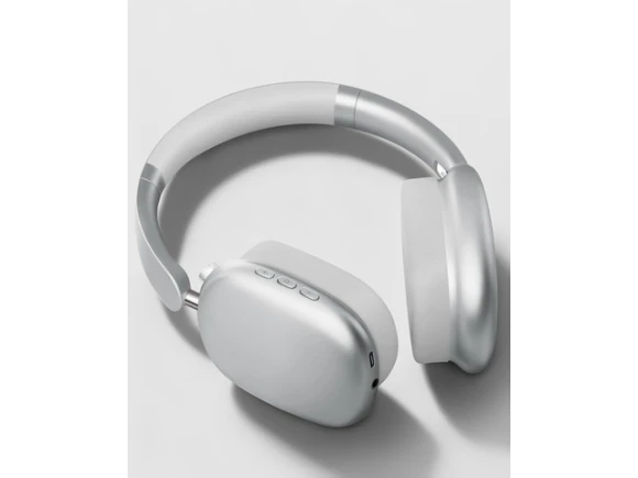 Silver Wireless Over-Ear Headphones — Wireless Earbuds, Generic Logic, Inc.