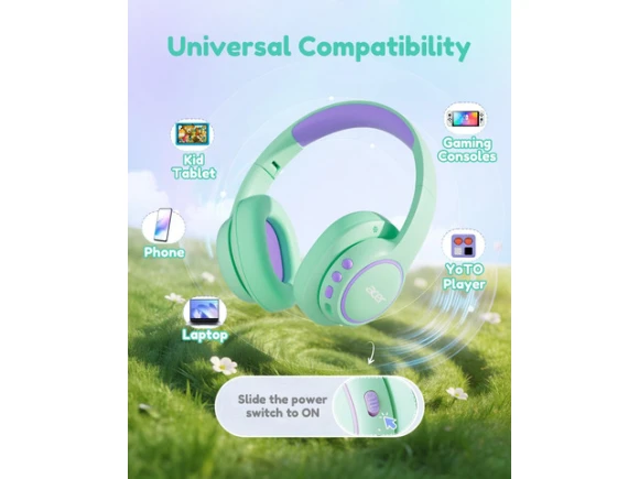 Kids Bluetooth headphones, over-ear — Wireless Earbuds, Generic Logic, Inc.