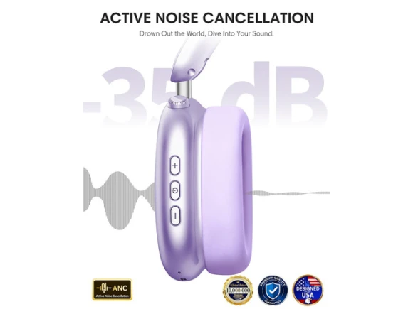 Purple Wireless Headphones — Wireless Earbuds, Generic Logic, Inc.