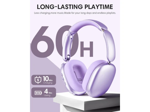 Purple Wireless Headphones — Wireless Earbuds, Generic Logic, Inc.