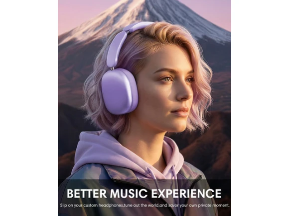 Purple Wireless Headphones — Wireless Earbuds, Generic Logic, Inc.