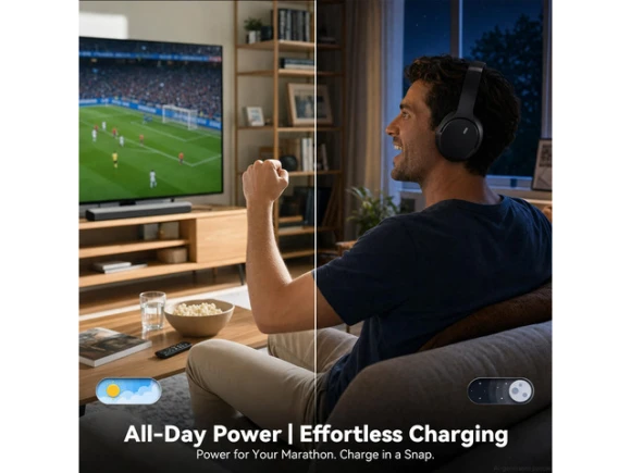 Wireless TV headphones, Black — Wireless Earbuds, Generic Logic, Inc.