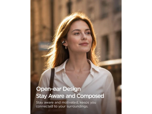 Open-Ear Clip-On Wireless Bluetooth Earbuds, Black — Wireless Earbuds, Generic Logic, Inc.