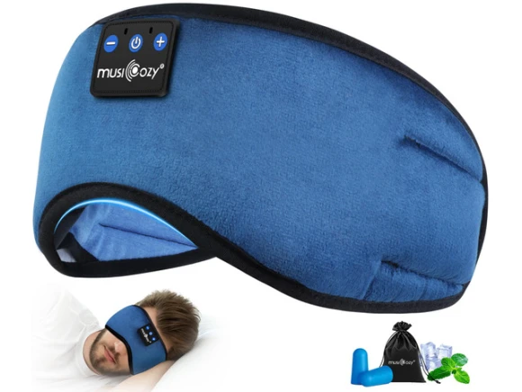 Bluetooth Sleep Headphones in Eye-Mask/Headband Style — Wireless Earbuds, Generic Logic, Inc.