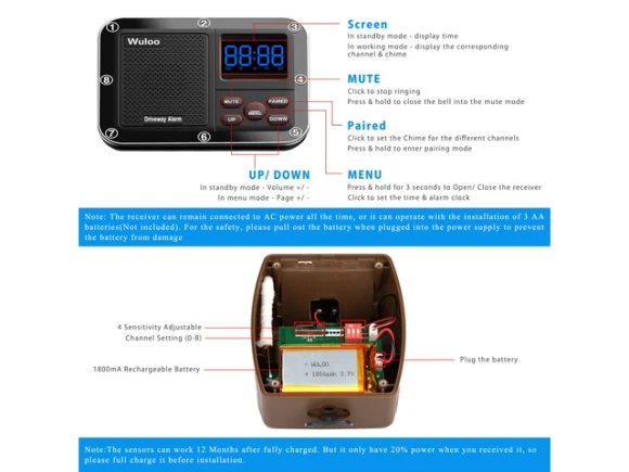 Wireless Outdoor Driveway Alarm System with Motion Sensor and Detector — Motion Sensor, Generic Logic, Inc.