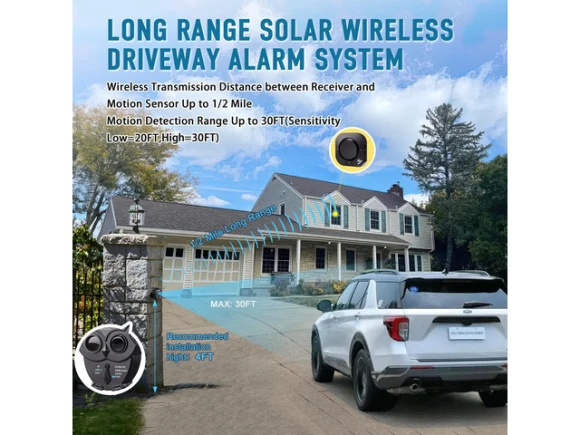 Wireless Solar Driveway Alarm System, 1R1S — Motion Sensor, Generic Logic, Inc.