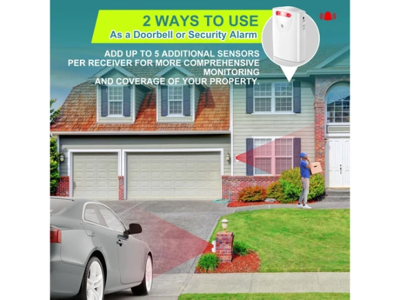 Wireless Driveway Alarm System with Motion Sensor and Receiver — Motion Sensor, Generic Logic, Inc.