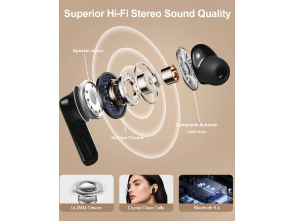 Wireless Earbuds, Orange — Wireless Earbuds, Generic Logic, Inc.