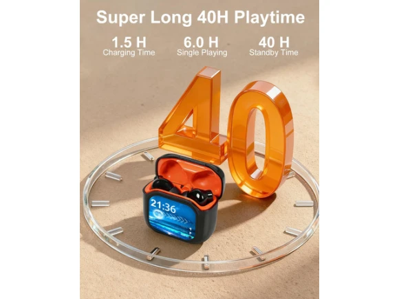 Wireless Earbuds, Orange — Wireless Earbuds, Generic Logic, Inc.