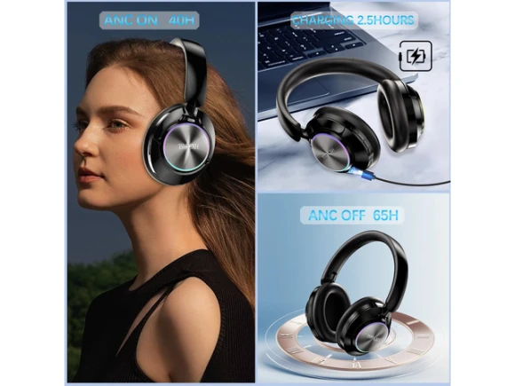 Over-ear wireless Bluetooth headphones — Wireless Earbuds, Generic Logic, Inc.