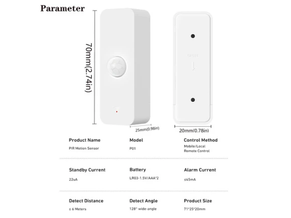 PIR Motion Sensor, 3-Pack — Motion Sensor, Generic Logic, Inc.