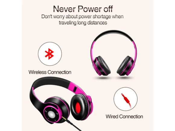 Rose Over-ear Bluetooth Headphones — Wireless Earbuds, Generic Logic, Inc.