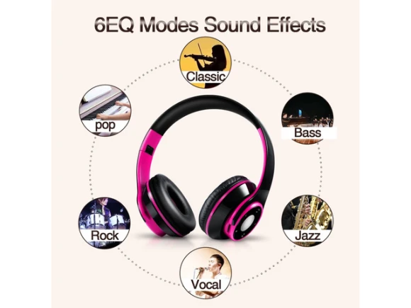 Rose Over-ear Bluetooth Headphones — Wireless Earbuds, Generic Logic, Inc.