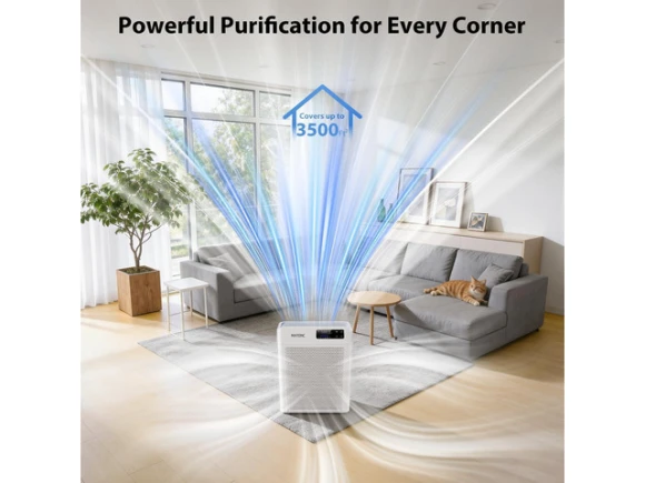 Air Purifier with HEPA Filtration and WiFi App Control — Air Purifier, ANCREU