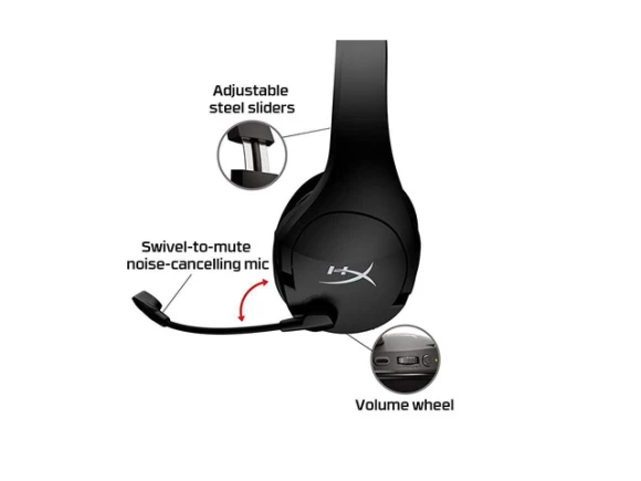 Wireless Gaming Headset, Black — Wireless Earbuds, HyperX