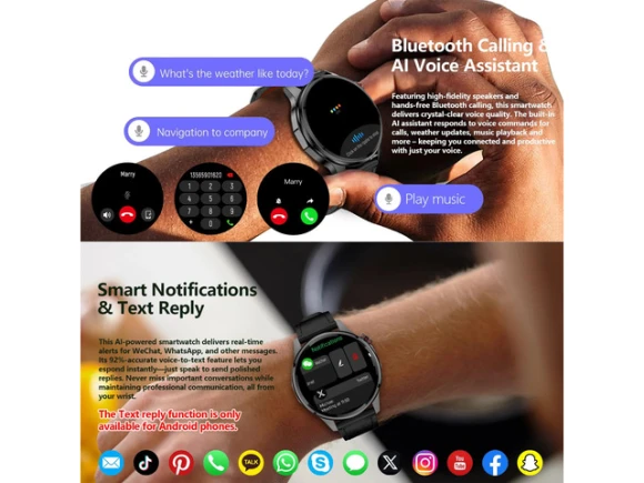 Smart Watch with GPS and Free Maps, Bluetooth Calling and Texting — Smart Watch, Generic Logic, Inc.