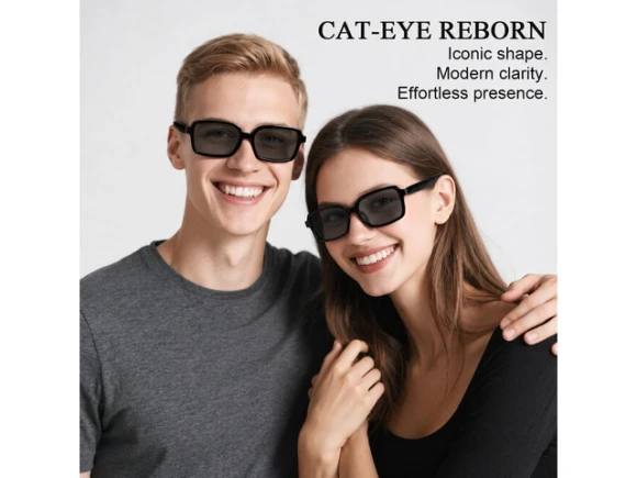 Black Polarized Sunglasses with Smart Translation — Smart Glasses, Generic Logic, Inc.