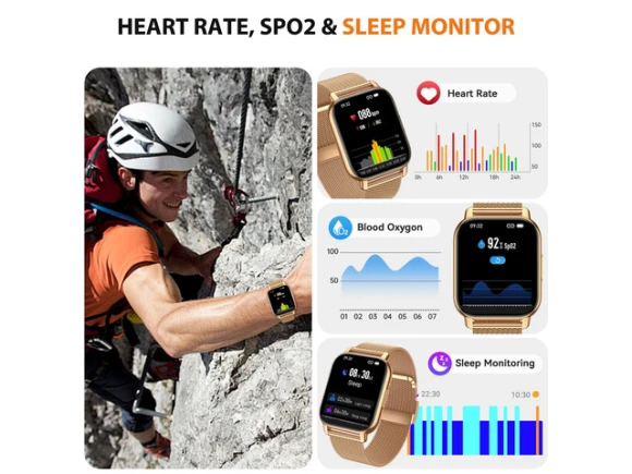 Gold Smart Watch — Smart Watch, Generic Logic, Inc.