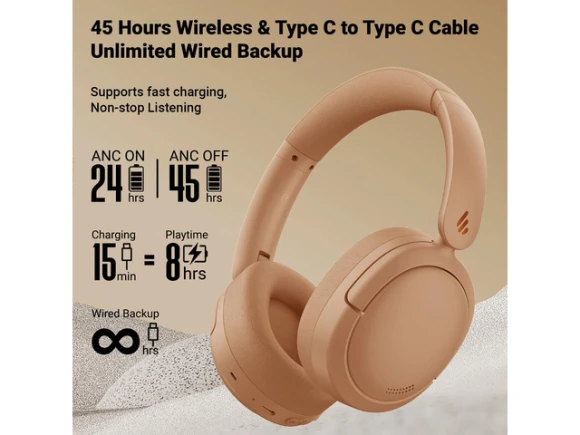 Over-ear headphones, Brown — Wireless Earbuds, Generic Logic, Inc.