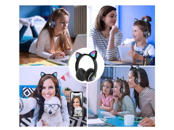 Black Bluetooth Wireless Over-Ear Headphones — Wireless Earbuds, Generic Logic, Inc.