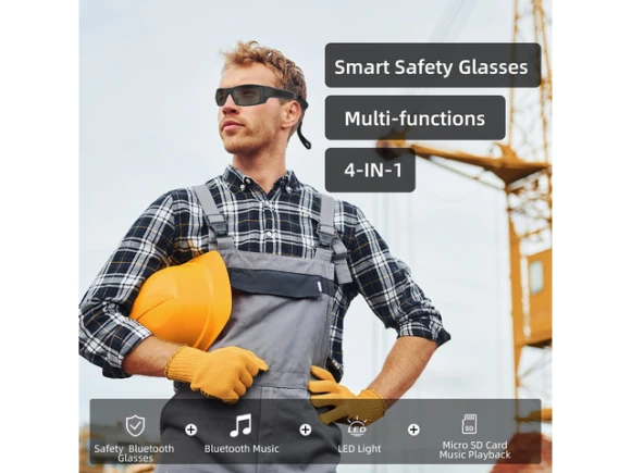 Bluetooth Safety Glasses — Smart Glasses, Generic Logic, Inc.