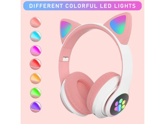 Pink Bluetooth Wireless Over-Ear Headphones — Wireless Earbuds, Generic Logic, Inc.