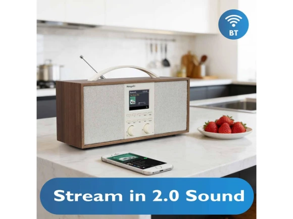 Walnut Stereo Internet Radio — Internet Radios, Generic Logic, Inc.
