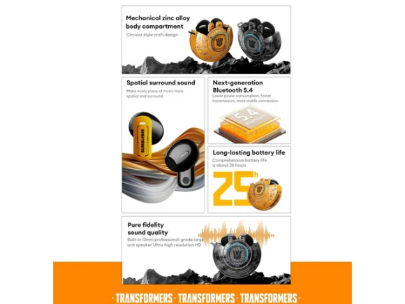 Wireless Gaming Earbuds, Megatron Black — Wireless Earbuds, Generic Logic, Inc.