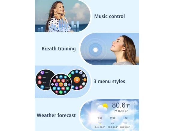 1.4' HD Round Smart Watch — Smart Watch, Generic Logic, Inc.