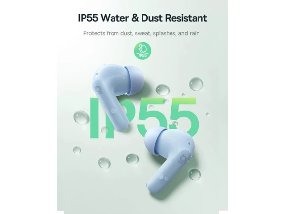 Blue Wireless Earbuds — Wireless Earbuds, Bass