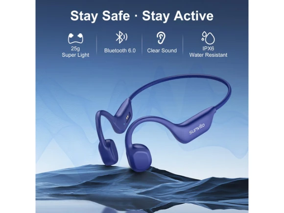 Bone-Conduction Open-Ear Wireless Headphones — Wireless Earbuds, Generic Logic, Inc.