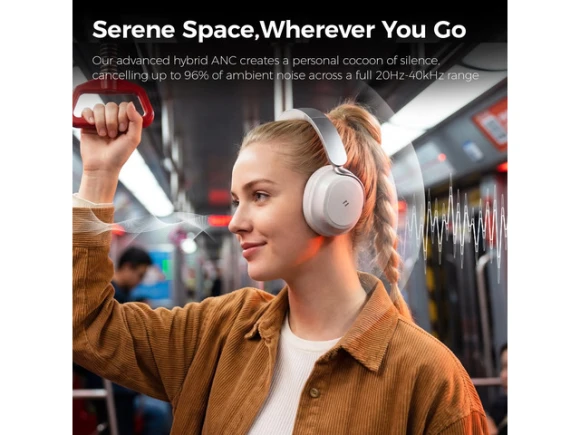 Over-ear wireless Bluetooth noise-cancelling headphones — Wireless Earbuds, Generic Logic, Inc.
