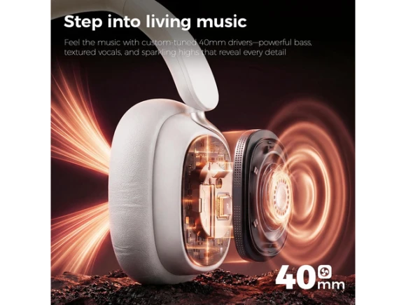 Over-ear wireless Bluetooth noise-cancelling headphones — Wireless Earbuds, Generic Logic, Inc.