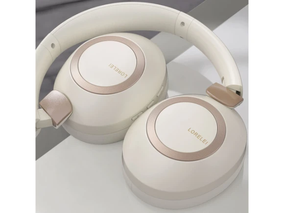 Wireless Over-Ear Headphones, Beige White — Wireless Earbuds, Generic Logic, Inc.