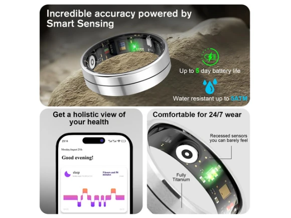 Smart Health Ring, Multi-Size — Smart Ring, Generic Logic, Inc.