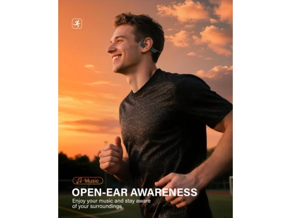 Open-Ear Bone-Conduction Headphones — Wireless Earbuds, Generic Logic, Inc.