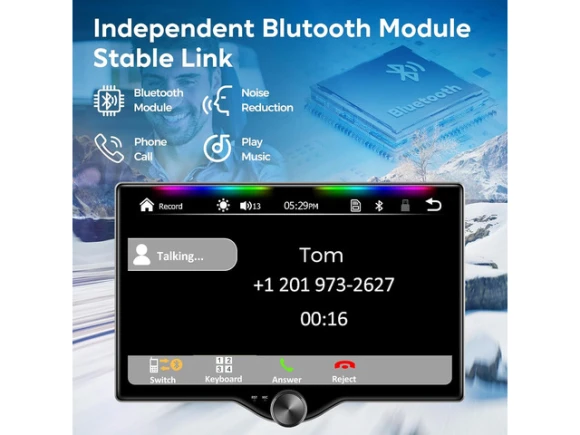 10.1-inch QLED Car Stereo — Car Infotainment System, ilepo